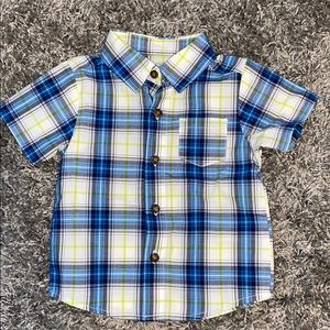 18 month button up short sleeve oxford